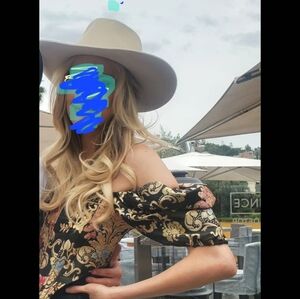 White wool Cowboy hat